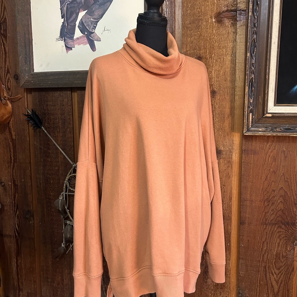 Aerie Slouchy Oversized Cowl Neck Boho Quiet Luxury Minimalist XL sweater